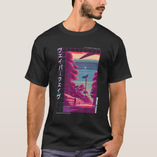Camiseta Estética Otaku Vaporwave Japonés Synthwave Retro d
