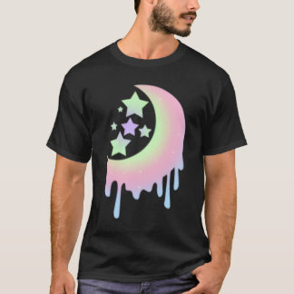 Camiseta Estética para goth de luna pastel