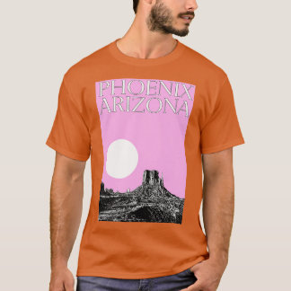 Camiseta Estética Phoenix Artizona City Travel Typografía