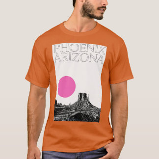 Camiseta Estética Phoenix Artizona City Travel Typografía