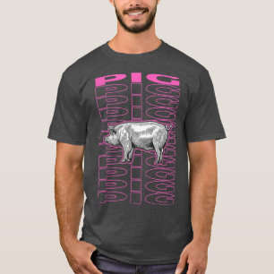 Camiseta Estética Pig Pastel 4654