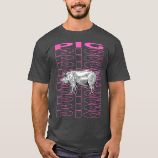 Camiseta Estética Pig Pastel 4654