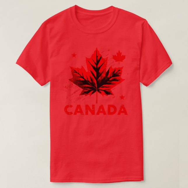 Camiseta Estética retro de Canadá (Diseño del anverso)