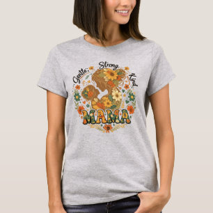 Camiseta Estética Retro Floral Mama - Vintage