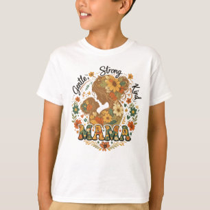 Camiseta Estética Retro Floral Mama - Vintage