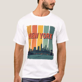 Camiseta Estética retro vintage de la línea aérea de Nueva 