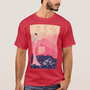 Camiseta Estética Sakura Cherry Blossom Belleza Japonesa