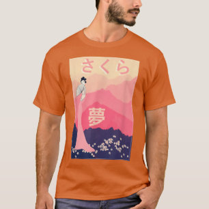Camiseta Estética Sakura Cherry Blossom Belleza Japonesa