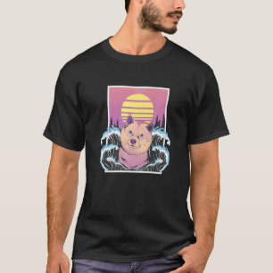 Camiseta Estética Shiba Inu Dog Soft Vaporwave Japonés K