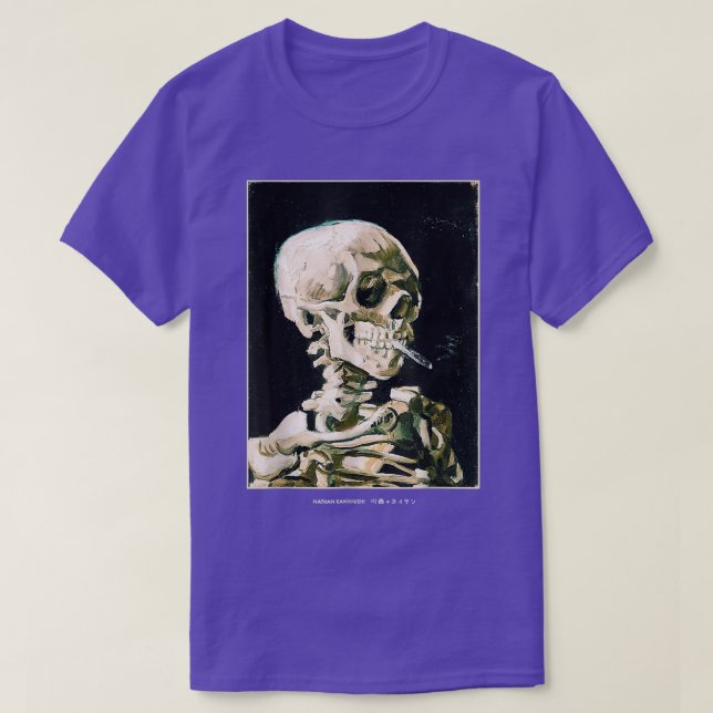 Camiseta Estética Van Goghss Skeleton Streetwear Fashion G (Diseño del anverso)