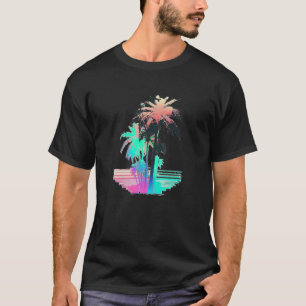 Camiseta Estética Vaperwave Glitch Palma Retrowave Syn