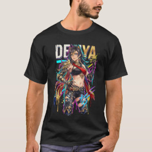 Camiseta Estética Vaporwave de Dehya en Genshin Impact