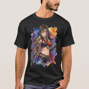 Camiseta Estética Vaporwave de Dehya en Genshin Impact