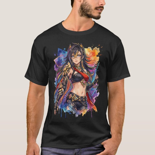 Camiseta Estética Vaporwave de Dehya en Genshin Impact (Anverso)