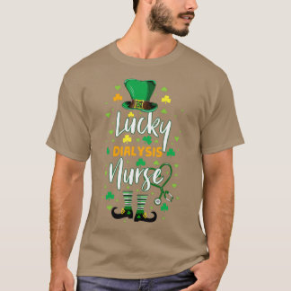 Camiseta Estética verde de enfermería de diálisis afortunad