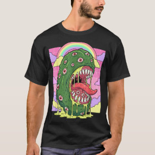 Camiseta Estética weirdcore kawaii pepinillo ojos