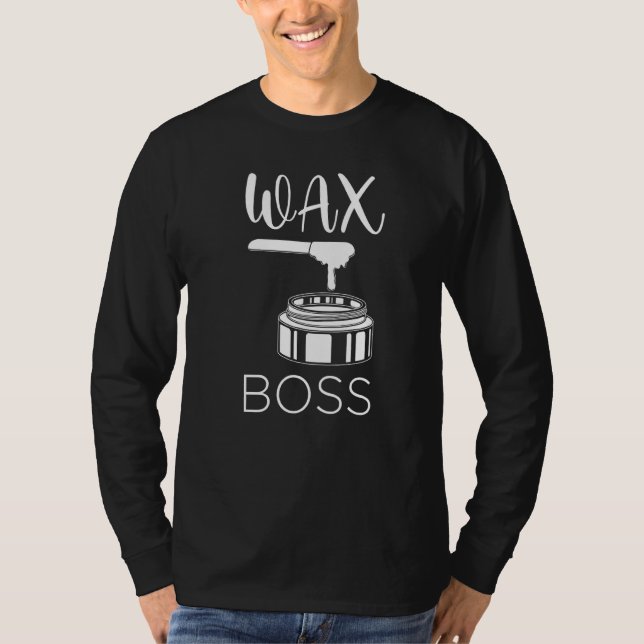 Camiseta Esteticista de Wax Boss Espatula de Waxing (Anverso)