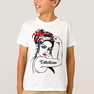 Camiseta Esteticista mujer Rosie The Riveter Pin Up