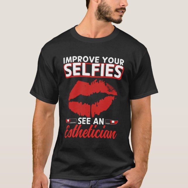Camiseta Esteticista selfies Lips cosmos estéticos de belle (Anverso)