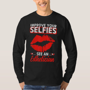 Camiseta Esteticista selfies Lips cosmos estéticos de belle