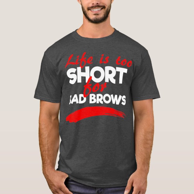 Camiseta Esteticistas de la ceja de ojos de artista de micr (Anverso)