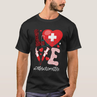 Camiseta Estetioscopio De Vida Flebotomático El Phlebotom M