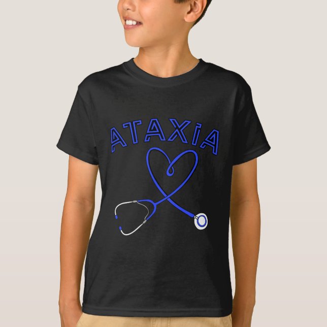 Camiseta Estetioscopio Enfermedad neurológica Hemiataxia Ci (Anverso)