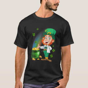 Camiseta Estetioscopio superior médico con Leprechaun G
