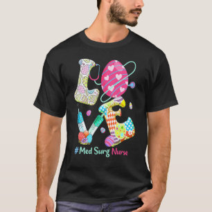 Camiseta Estetoscopio de amor Enfermera Med Quirúrgica Cone