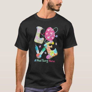Camiseta Estetoscopio de amor Enfermera Med Quirúrgica Cone
