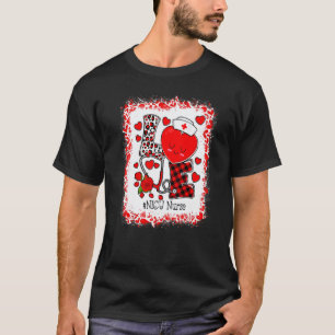 Camiseta Estetoscopio de amor Enfermera Vida Día de San Val