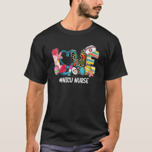 Camiseta Estetoscopio de amor Scrub Enfermera Nicu Vida Día