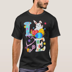Camiseta Estetoscopio de amor Vida de bata enfermera coneji