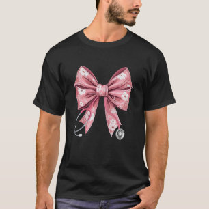 Camiseta Estetoscopio de Enfermera Floral Coqueta de Pascua