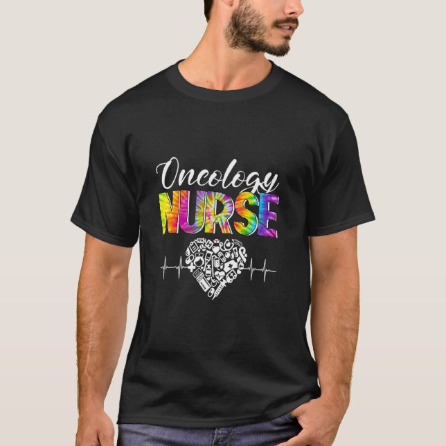 Camiseta Estetoscopio de tinte de dosis oncológica Enfermer (Anverso)