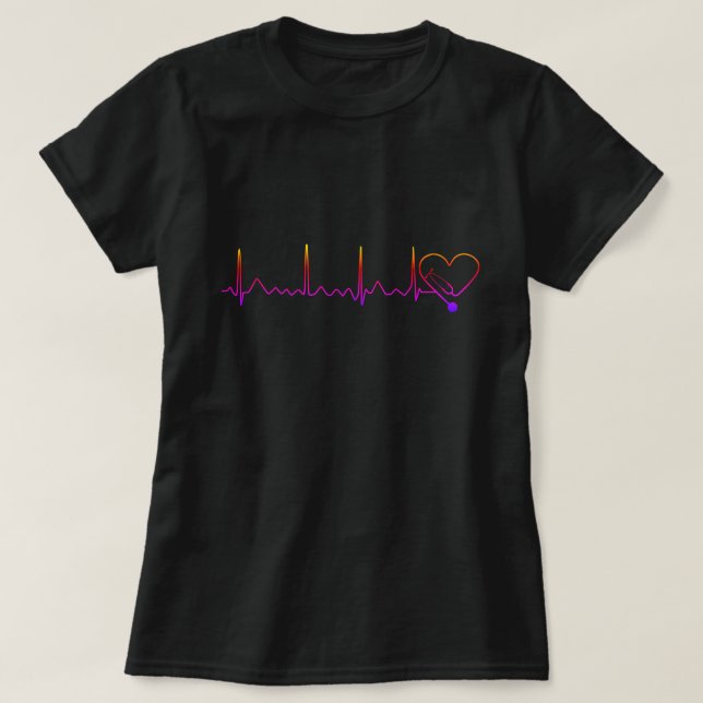 Camiseta Estetoscopio graduado médico femenino de la (Diseño del anverso)