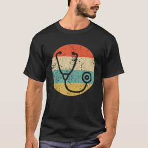 Camiseta Estetoscopio Retro Antiguo Médico Enfermera