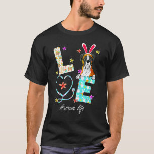 Camiseta Estetoscopio Vida de Quirófano Enfermera Boxer Día