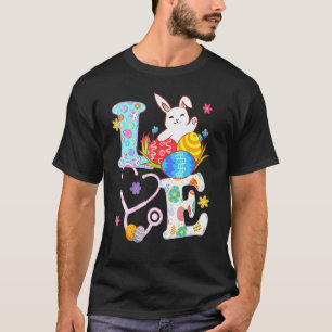 Camiseta Estetoscopio Vida de Quirófano Enfermera Conejo Dí