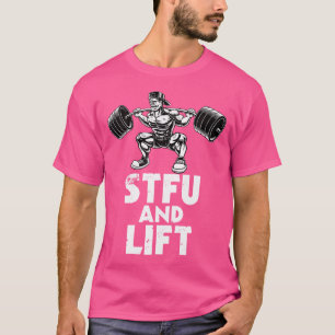 Camiseta Estfu De Construcción De Cuerpos Y Barbell Del Cua