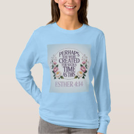 Camiseta Esther 4:14 Light Blue T-Shirt