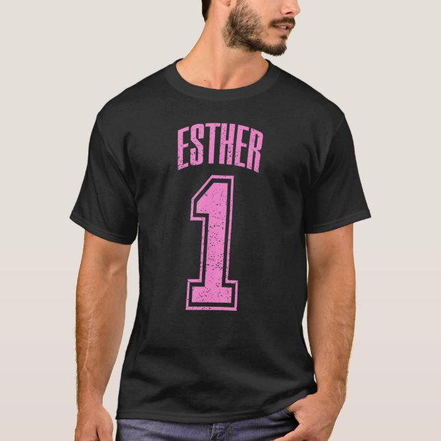 Camiseta Esther Supporter Número 1 Mayor Ventilador (Anverso)