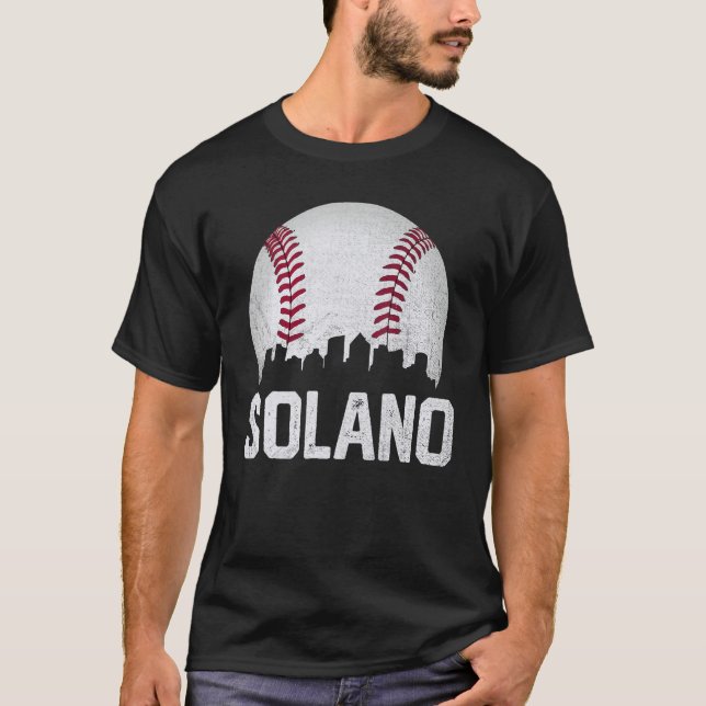 Camiseta Estílico atlético gráfico Vintage de Solano Califo (Anverso)