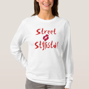 Camiseta Estilista Callejero En Azul