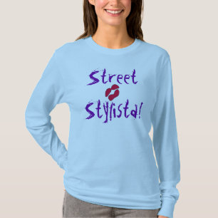 Camiseta Estilista Callejero En Azul I