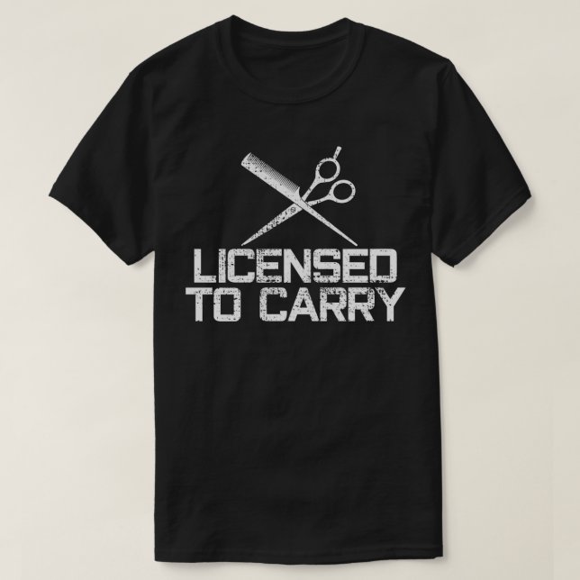 Camiseta estilista de pelo (Diseño del anverso)