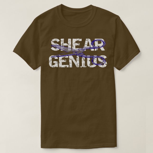 Camiseta Estilista Shear Genius Hair Dresser (Diseño del anverso)