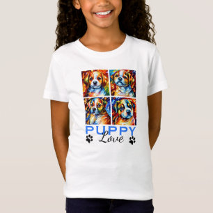 Camiseta estilizada de cachorros