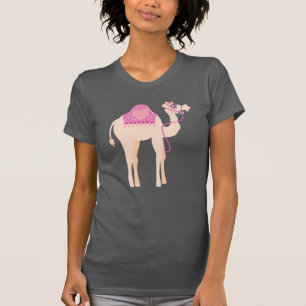 Camiseta estilizada de camello con una joroba gráf