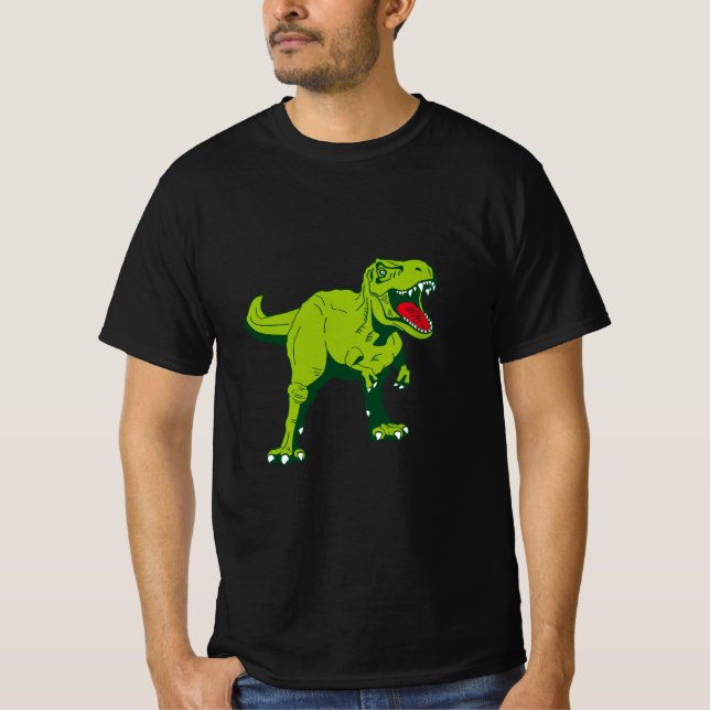 Camiseta estilizada tirannosauro (Anverso)